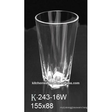 High quality machine made high quality drink glass/thick bottom drink glass